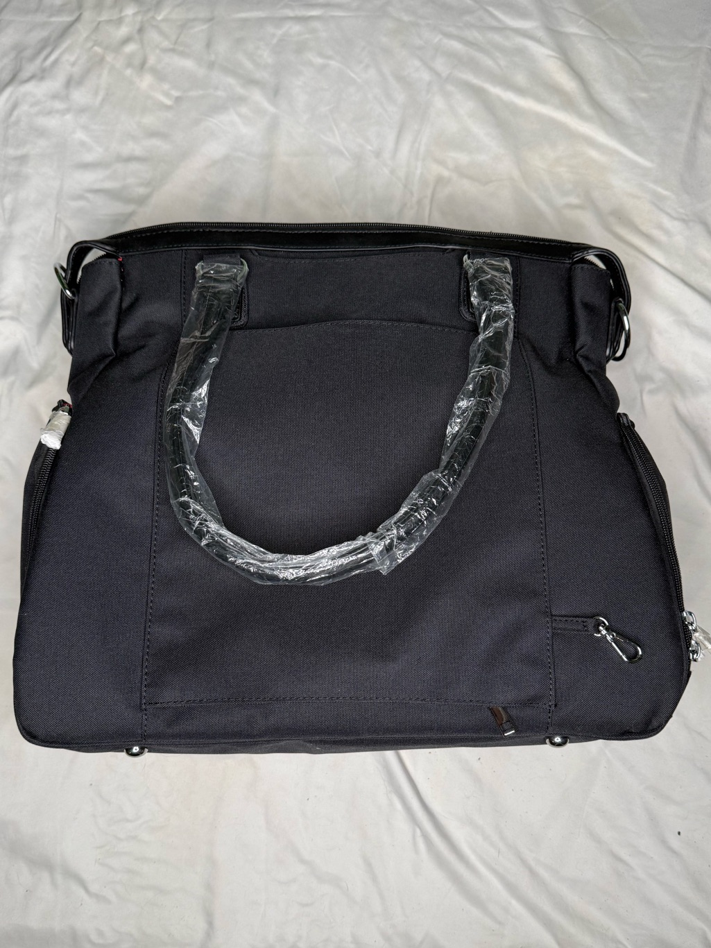 Nwt Sarah Wells Claire Breast Pump Bag - Classic Black Luxury Diaper Tote — image 5 of 8
